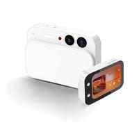 Tosuny Appareil Photo Numérique 4K 64 MP, Caméras CCD Compactes avec écran Tactile OCA Entièrement laminé de 2,8", Mise au Point Automatique, Flash, Filtre Multiple, Prise Audio 3,5 Mm, (White)