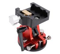 Tosuny Base de Réglage de la Latitude pour Monture EQ, Plage 0-65° avec échelle D'azimut, Base de Trépied en Alliage D'aluminium pour la Photographie de Télescope Astronomique (Noir Rouge)