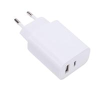 Tosuny Bloc de Chargeur USB C, Chargeur Mural Double Port USB A & C, Adaptateur Multiport à Charge Rapide 30W pour Téléphone iOS 17/16/15/14/13/12/11/X/8, iOS Pad (White)
