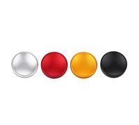 Tosuny Bouton de déclenchement concave en Alliage d'aluminium 4Pcs pour X100 X100S X10 X20 X-E1 XT10 XT20 XE2S X100F, Compatible avec Leica, Nikon, etc. (Rouge, Noir, Argent, Or)