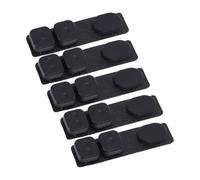 Tosuny Bouton PTT de Remplacement pour Radio Bidirectionnelle, Paquet de 10 Touches Push-to-Talk en Silicone Compatibles avec Le Modèle UV-9R, Pièces de Réparation de Commutateur en