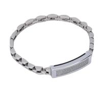 Tosuny Bracelet Intelligent Magnétique avec Contrôle de Caméra à Distance, Tracker d'activité, Bluetooth 5.3 pour Notifications D'appels, Compatible avec les Téléphones IOS Android (SILVER)