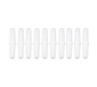 Tosuny Buse de Tuyau en Plastique, Droite et égale, épisseuse Barbelée, Adaptateur D'union de Joint, 10 Pièces (6-6 mm de part en part)