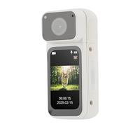 Tosuny Caméra de 2,7k Mini-Action, Came de Corps Portable Magnétique, 100 Min à 180 Degrés Caméra D'enregistrement Rotatif pour Le Sport, Les Voyages, Le Vlogging et Le Travail de POV (White)