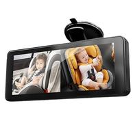 Tosuny Caméra de Voiture pour bébé, Moniteur de Voiture pour bébé avec Deux Caméras et Vision Nocturne, écran de 6,86 Pouces pour la sécurité des Sièges Arrière, Installation Facile