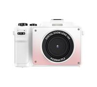 Tosuny Caméra Numérique 5k, Caméra de avec Photos 80 MP Vidéo 5k Video 18x Zoom - Double Objectif Wi-FI App App Social Social Social Partable Portable Smart Modes pour Travel (Rose dégradé)