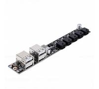 Tosuny Carte d'extension d'alimentation de Remplacement pour Imprimante 3D P1P P1S X1E A1 A1 Mini, Hub USB A avec 4 Ports, 4 Ports MX3.0 2x2 Broches, Module 'alimentation 'Imprimante Compact