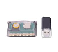 Tosuny Cartouche Flash Universelle, Compatible avec SP NDSL, Prend en Charge le Format FAT de Carte Mémoire de 2 Go, avec Menu de Navigation Facile, pour Console de Jeu (violet transparent)