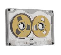 Tosuny Cassette Sonore Vierge Bobine à Bobine, Bande D'enregistrement de Musique DIY de 55 Minutes, Coque en Alliage D'aluminium avec Roues Plaquées en Métal coloré, Matériau (Cadre