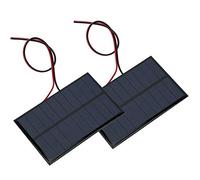 Tosuny Chargeur de Module Solaire DC5V 250mA |Mini Panneau Solaire 2 Pièces avec Câble de 11,8 Pouces pour Batterie