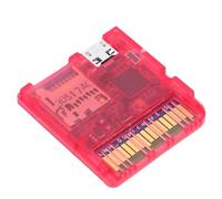 Tosuny Chariot Flash DS Open Source pour Consoles DS Lecteur de Carte de Jeu à Double Alimentation 6 Mo/s Compatible avec la Carte TF, Prend en Charge le Mode et le Lanceur Pico (Rouge transparent)