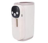 Tosuny Chauffe-biberon Portable, 11 Réglages de Température, Chauffe-lait Rapide Rechargeable avec Affichage LED et Veilleuse, pour Biberons de Voyage (Beige)