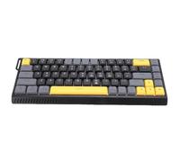Tosuny Clavier de Jeu Filaire à 60%, 68 Touches Rétroéclairées RVB, Anti-Image Fantôme, Interrupteur à Ciseaux, Mini Clavier de Bureau Ergonomique pour Ordinateur Portable Wins/OS X (Noir Gris)