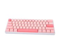 Tosuny Clavier de Jeu Mécanique 60% Tri-Modes BT/2,4 G/USB C, Clavier de Jeu Filaire avec Rétroéclairage RVB, Interrupteur Bleu échangeable à Chaud, 61 Touches Complètes Anti-fantômes, (Pink)