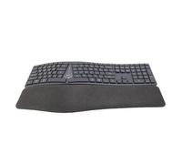 Tosuny Clavier Ergonomique sans Fil, Clavier Bluetooth Split avec Repos de Poignet rembourré, 111 Touches, USB C Rechargeable, Bluetooth et Connectivité USB, pour Gagner 7 8 10