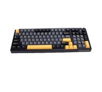 Tosuny Clavier Mécanique sans Fil à 75%, Clavier de Jeu Câblé 2,4 G / / USB C avec Bouton, rétro-éclairé, Interrupteur Firefly personnalisé, Compact 98 Touches pour PC (Black)
