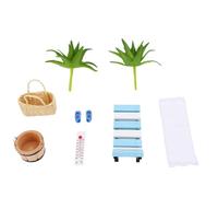 Tosuny Coastal Dollhouse Furniture Mini Beach Décor Set pour Tiny