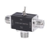 Tosuny Commutateur D'antenne 2 Voies CB Ham, Commutateur Coaxial Double Sens 100W, 1 Entrée 2 Sorties, 239 Connecteurs pour IC 705, 1 à 30MHz Ham CB HF VHF UHF Radio