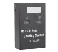 Tosuny Commutateur de Partage USB 2.0, 2 Ordinateurs Partagent 1 Imprimante, Transfert Haute Vitesse, Sélecteur de Commutateur USB avec une Touche de Commutation pour le Travail