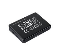 Tosuny Commutateur Vidéo HDMI pour Le Streaming en Direct, Double Carte de Capture HDMI 1080P avec Commutateur de Flux, Mélangeur Vidéo Numérique USB 3.0 HDCP 1.4 Compatible avec X