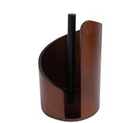 Tosuny Comptoir Porte-Serviettes en Papier en Bois, Support Distributeur de Serviettes en Papier Autoportant avec Base Ronde pour Table à Manger de Cuisine (Brown)
