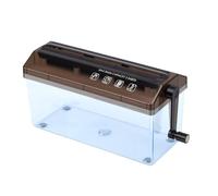 Tosuny Destructeur de Papier Manuel pour Documents, Destructeur de | Bande Découpée de 3 Mm, Matériau ABS, Peut Contenir jusqu'à 2 Feuilles de Papier , Aucune électricité Nécessaire, Taille