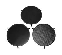 Tosuny Ensemble de 3 Grilles en Nid d'abeille pour Réflecteur P70, Grille D'abat-Jour en Nid d'abeille en Alliage D'aluminium 10°/30°/50°, Contrôle de la Lumière à Trois