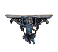 Tosuny Étagère Murale Rustique Vintage, Accent Décoratif en Résine | Espace vertical maximisé, savoir-faire élégant, idéal pour la décoration intérieure.
