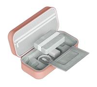 Tosuny Étui de Transport Rigide pour Console de Jeu Portable, Sac de Rangement de Voyage en EVA de Grande capacité avec Poches en Filet, Housse de Protection Portable pour Accessoires (Pink)