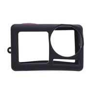 Tosuny Étui en Silicone pour Accessoire D'appareil Photo avec Capuchon D'objectif et Dragonne pour Les Utilisateurs d'action 5 Pro (Black)