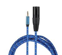 Tosuny Gold Light 3 Mètres 3,5 Mm, 5 Mm Mâle jusqu'à XLR Machista Adapter Cable pour des Informations de Signal Fort