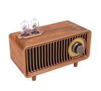 Tosuny Haut-Parleur Rétro, Radio Vintage avec 5.0, Radio FM, Batterie 1500 MAh, Portée sans Fil 8-10 M, Lumière D'ambiance, pour Bureau à Domicile, Fête en Plein Air