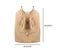 Tosuny Housse de porte-bébé Douce, Cape à Capuche pour Tabouret de Taille de bébé, Housse Extensible Coupe-vent avec Poches, Fibre de Polyester Kaki, 1 Pièce pour Maman et Papa