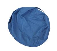 Tosuny Housse de Pouf de Rangement pour Peluches avec Fermeture à | Plush Toys Storage Bag for Kids Room, Multipurpose Round Foot Stool Cover, Large Capacity Fabric Ottoman Cover