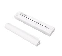 Tosuny Imprimante Thermique Portable, Imprimante de Voyage sans Fil Bluetooth avec Support, Impression sans Encre pour Papier de Lettres et de Reçus, Compatible avec Les Ordinateurs (White)