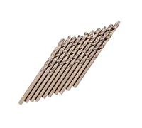 Tosuny Jeu de Forets au Cobalt M35, Forets Hélicoïdaux HSS CO, Foret à Pointe Fendue à 135 Degrés pour le Perçage sur la Fonte en Acier Inoxydable (3,2 mm)
