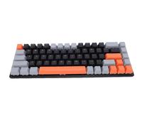Tosuny Keyboard de Jeu Mécanique 60%, 68 Touches RVB Clavier de Jeu Compact rétro-éclairé avec Commutateur Bleu, Touches Complètes Non Conflit, Clavier câblé USB pour Wins, OS X (Noir Gris Orange)
