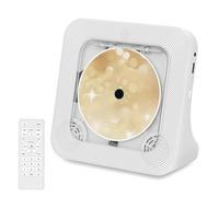 Tosuny Lecteur CD Portable avec Bluetooth 5.3, Lecteur CD de Bureau avec Haut-Parleur HiFi, écran LED, Radio FM, Minuterie de Mise en Veille, Lecture de Carte AUX/USB/TF, Télécommande,
