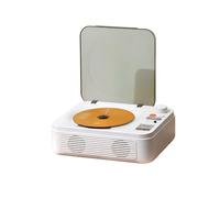 Tosuny Lecteur CD Portable avec Bluetooth, Lecteur CD de Bureau avec Double Haut-Parleur HiFi, de Musique Rétro avec Prise USB et Casque, Télécommande, pour la Maison