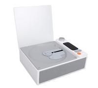 Tosuny Lecteur CD Portable avec écran LCD, Batterie Rechargeable Hi-FI Bluetooth 5.1, Télécommande, Lecteur de Musique CD Prend en Charge C D/USB/FM pour Cadeau à la Maison (White)