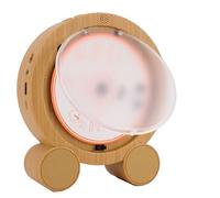 Tosuny Lecteur CD Vertical de Bureau, Lecteurs CD Portables avec Bluetooth, écran LCD, Double Haut-parleurs HiFi, Radio FM, Prise en Charge de la Musique Chronométrée on/Off USB SD (White)