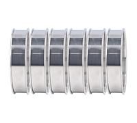 Tosuny Lot de 6 Anneaux à Pain Plat Double Volume, Démoulage Facile pour la Préparation des Aliments à la Maison, Anneaux à Muffins Anglais en Acier Inoxydable, (10 cm)