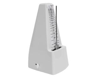 Tosuny Métronome Mécanique Blanc Son Fort sans Pile | Conception à remonter, pendule réglable, plage de tempo 40 208, pratique du piano, de la guitare et du violon