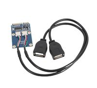 Tosuny MINI PCI-E à USB Adapter Carte, Dual USB 2.0 Converter pour Ordinateur Portable - Port D'extension Plug & Play, Transfert de Données Stable, Connecter le Clavier/Souris /