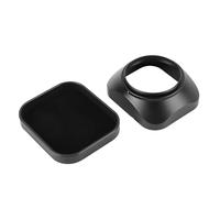 Tosuny Pare-Soleil pour Appareil Photo, Pare-Soleil carré en Alliage d'aluminium, Protecteur d'objectif avec Capuchon, Bloque la lumière et Anti-reflet, Interface filetée rotative (39MM)