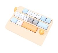 Tosuny Pavé Numérique Mécanique, 17 Touches Swappable à Chaud Filaire USB Clavier Numérique avec Joystick de Contrôle et 12 Modes D'éclairage, pour PC Ordinateur Portable Gaming (Yellow)