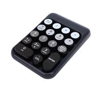Tosuny Pavé Numérique sans Fil 2,4 G, pavé Numérique Bluetooth 18 Touches, Touches à Points Concaves, Extensions de Clavier de comptabilité Financière pour Ordinateur Po (Black)
