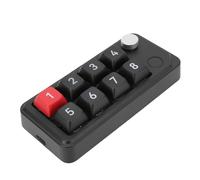 Tosuny Pavé Numérique USB, pavé Numérique Mécanique à 8 Touches avec Bouton, Clavier Programmable Macro à Une Main, échange à Chaud de Touches Complètes, Raccourcis Copier-Coller, (Black)