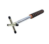 Tosuny Perche Télescopique pour Queue de Billard 150cm, Support de Queue | Arbre extensible en aluminium, rangement portable compact, tête de repos amovible en forme de X, poignée confortable en