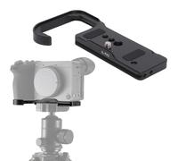 Tosuny Plaque de Dégagement Rapide pour Appareil Photo, Plaque de Base Compatible avec Vis 1/4" et clé Hexagonale, Adaptée avec Précision au Corps de L'appareil Photo sans Obstruer